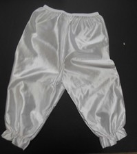 NWT Raggedy Doll Girl Costume White Satinette Dress Bloomers Dance