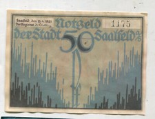 Pieniądze awaryjne: Saalfeld Turyngia 1 sztuka (167)