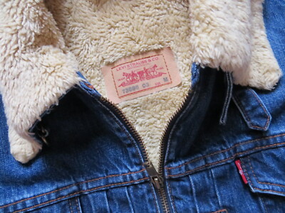 Levi's Damen Winter Jacke, Jeansjacke Gr. M, Warm gefüttert mit Teddy Fell !
