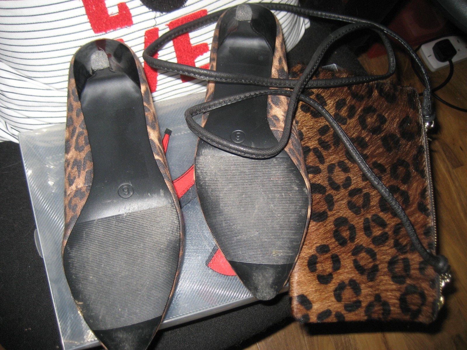 M&S Ladies Animal Print Shoes with Animal Print Bag eBay