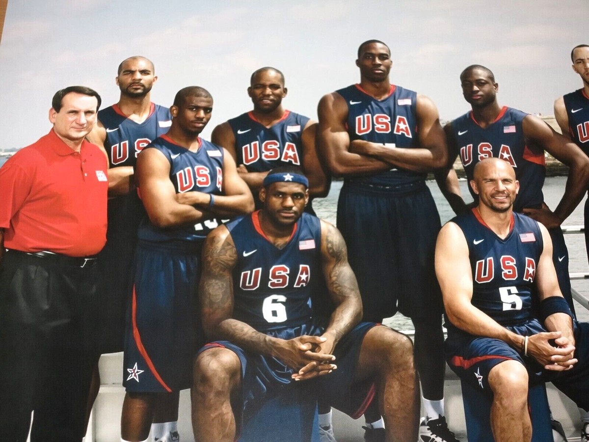 Number VIDEO NBA DREAM TEAMポスター Nike USA Dream Team Basketball Poster - LeBron James & Kobe