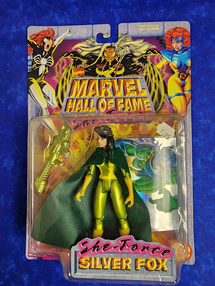 ToyBiz 1997 Marvel Salón de la Fama She-Force Viper Shanna Silver Fox Figura Lote 3 Foto 2 de 4