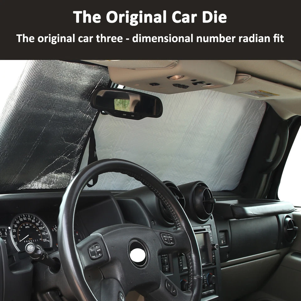 Fit For Hummer H2 2003-2007 Front Windshield Sunshade Visor UV Block Protection - Изображение 4 из 4