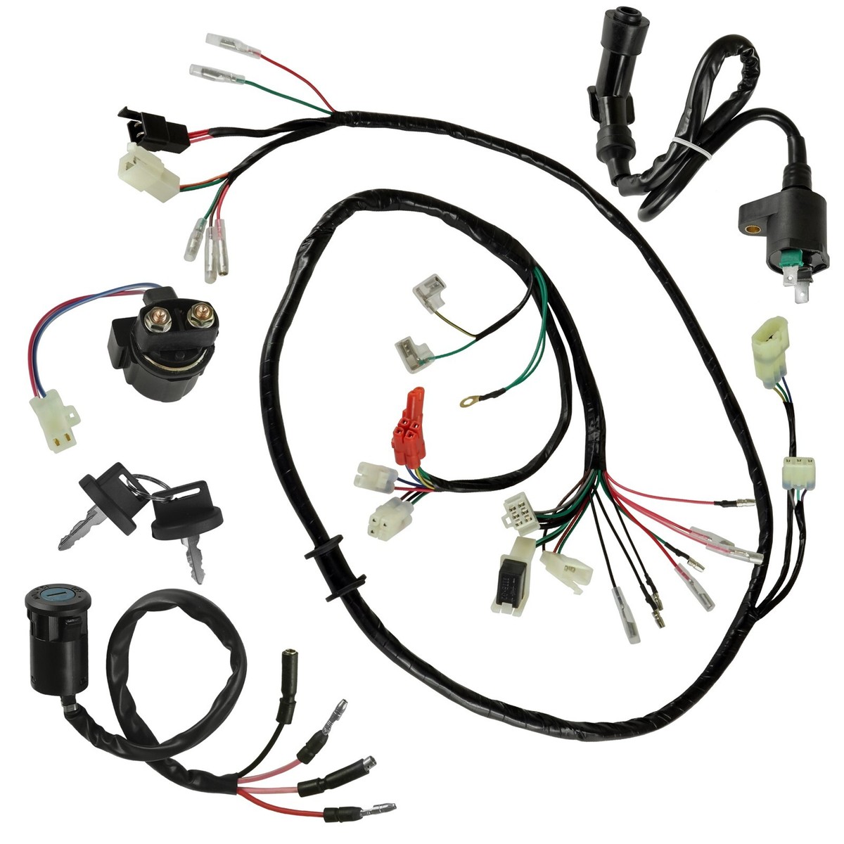 Wire Harness / Starter/ Ignition Key Switch ,Coil Honda FourTrax