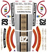 #82 Porsche 934 Lubrifilm 1979 1/64th HO Scale Slot Car WATERSLIDE DECAL