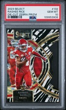 2023 Select Premier Level Rashee Rice #132 Zebra 🦓 Die-Cut 🔥 PSA 10 - Pop 19