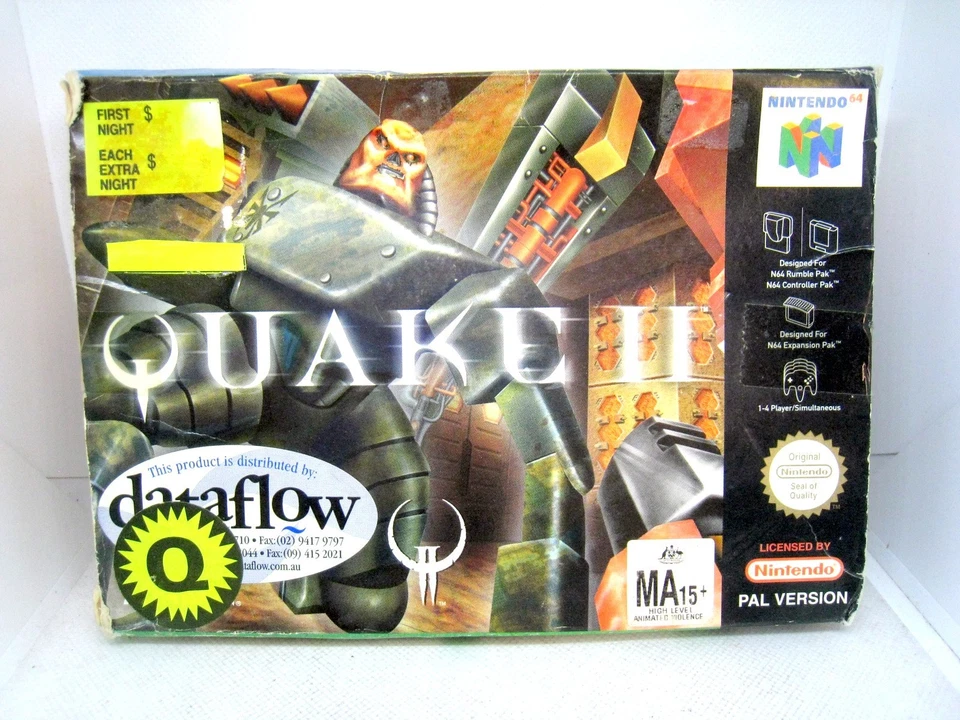 Nintendo 64 N64 Video Game - Quake II 2 (1999) PAL Box & Manual - Image 2 of 4