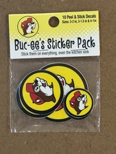Buc-ee’s Sticker Pack - 10 Bucees Stickers - Different Sizes