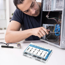 400 Pcs Computer Screws Kit with Screwdriver Motherboard Standoffs HDD SSD Fan