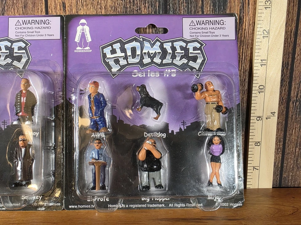 2002 Homies Series Complete Series 5 (Total 4 Cards/ 6 Homies on each card) - Image 2 of 4