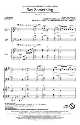 Say Something | Justin Timberlake_Chris Stapleton | Pop Choral Series | CD