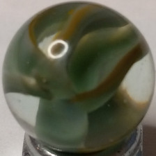 Vintage Vitro Agate Hybrid Cat s Eye Marble .60 MINT 1125.059