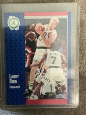 1991-92 Fleer Larry Bird #8 Boston Celtics Base Set Vintage Basketball Card
