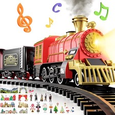 Train Set Toy for Ages 3-8, Toy Train Set with Lights  Sound for Under Chris...