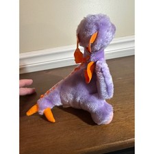Disney Parks Figment Dragon Plush Vintage Epcot Center Purple Orange 8 Inch