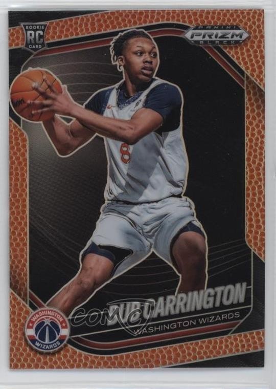 2024-25 Panini Prizm Black Basketball Prizm /225 Bub Carrington #92 Rookie RC