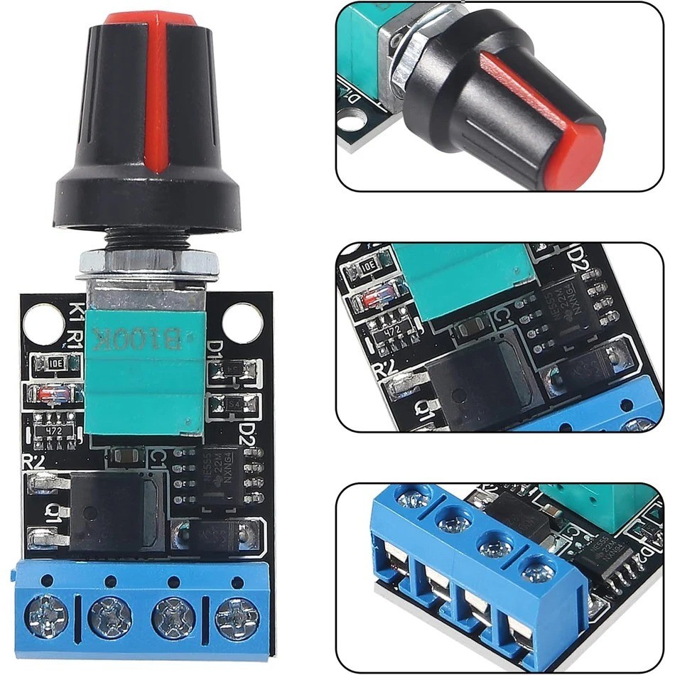 5v Dc Motor Speed Control DC Motor Speed Controller 5V 12V 10A PWM Stepless Speed Regulator ...
