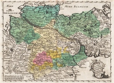 Niedersachsen Schleswig-Holstein Mecklenburg-Vorpommern Karte map Kilian 1759