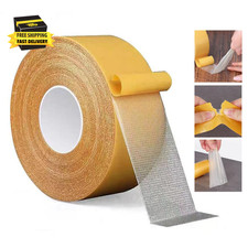 Double Sided Carpet Tape Heavy Duty,Transparent Cloth Mounting Tape,Residue Free