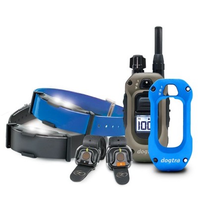 Dogtra ARC-X 2-Dog Handsfree Bundle + X-Shield - Blue- 3/4 Mile Range,Waterproof