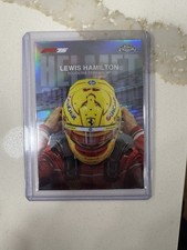 2025 Topps Chrome Formula 1 F1 Lewis Hamilton Helmet Collection Refractor #HC-2