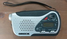 Oreck - Take Along Weather Emergency Hand Crank  Battery Radio Flashlight