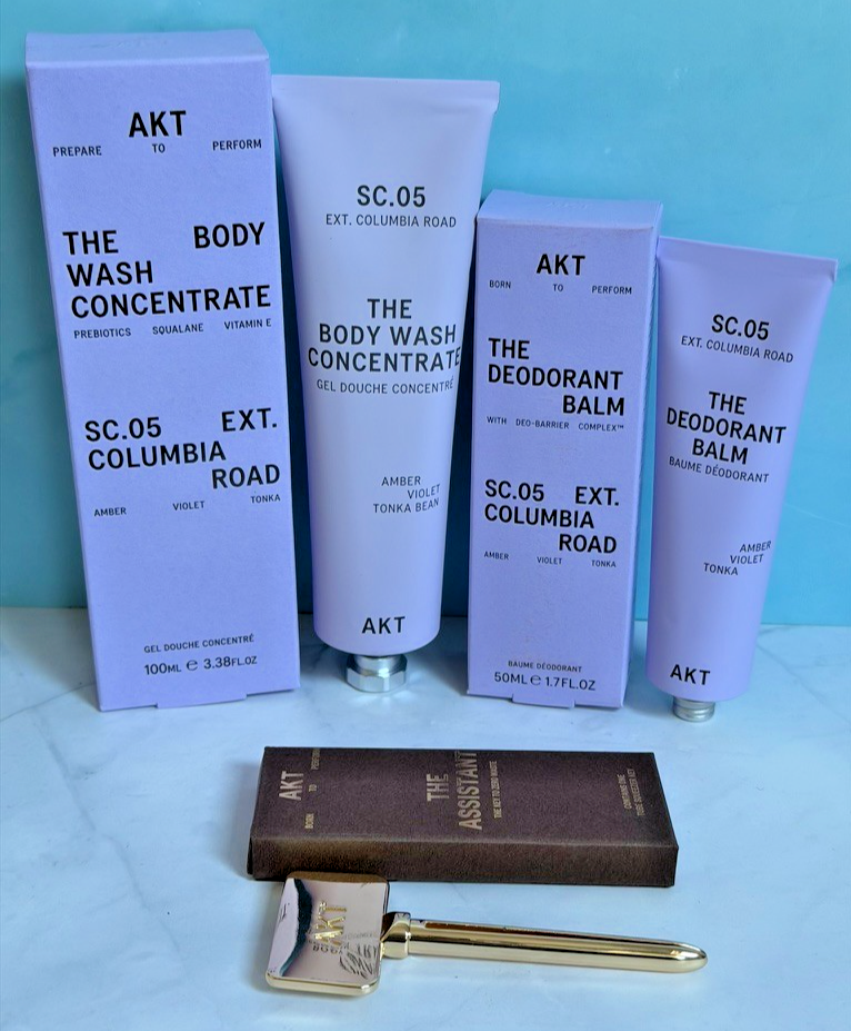 AKT The Deodorant Balm + Body Wash Concentrate SC.05 + The Assistant NWB RRP £58