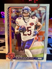 2025 Kyle Monangai Topps Chrome Rookie Card #382 Chicago Bears