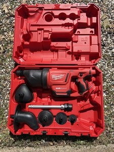 Milwaukee AIRSNAKE Drain Cleaning 2572B-20 w/ Accessories