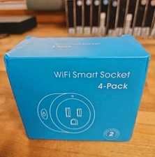 WiFi Smart Socket 4 Pack White Smart Plug Compatible Alexa Google