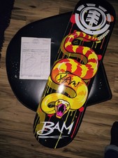 SIGNED, ULTRA RARE Fairmen's Bam Margera Element deck Never Used. with receipt 