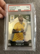Neymar Jr Brazil 2014 Panini Prizm World Cup #112 PSA 9 Mint
