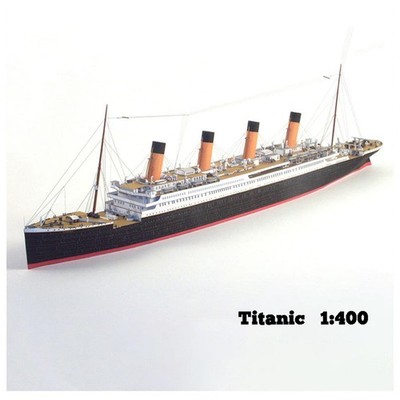 1:400 Memorial British Titanic Cruise Paper Model Ship Model Handmade DIY Gift