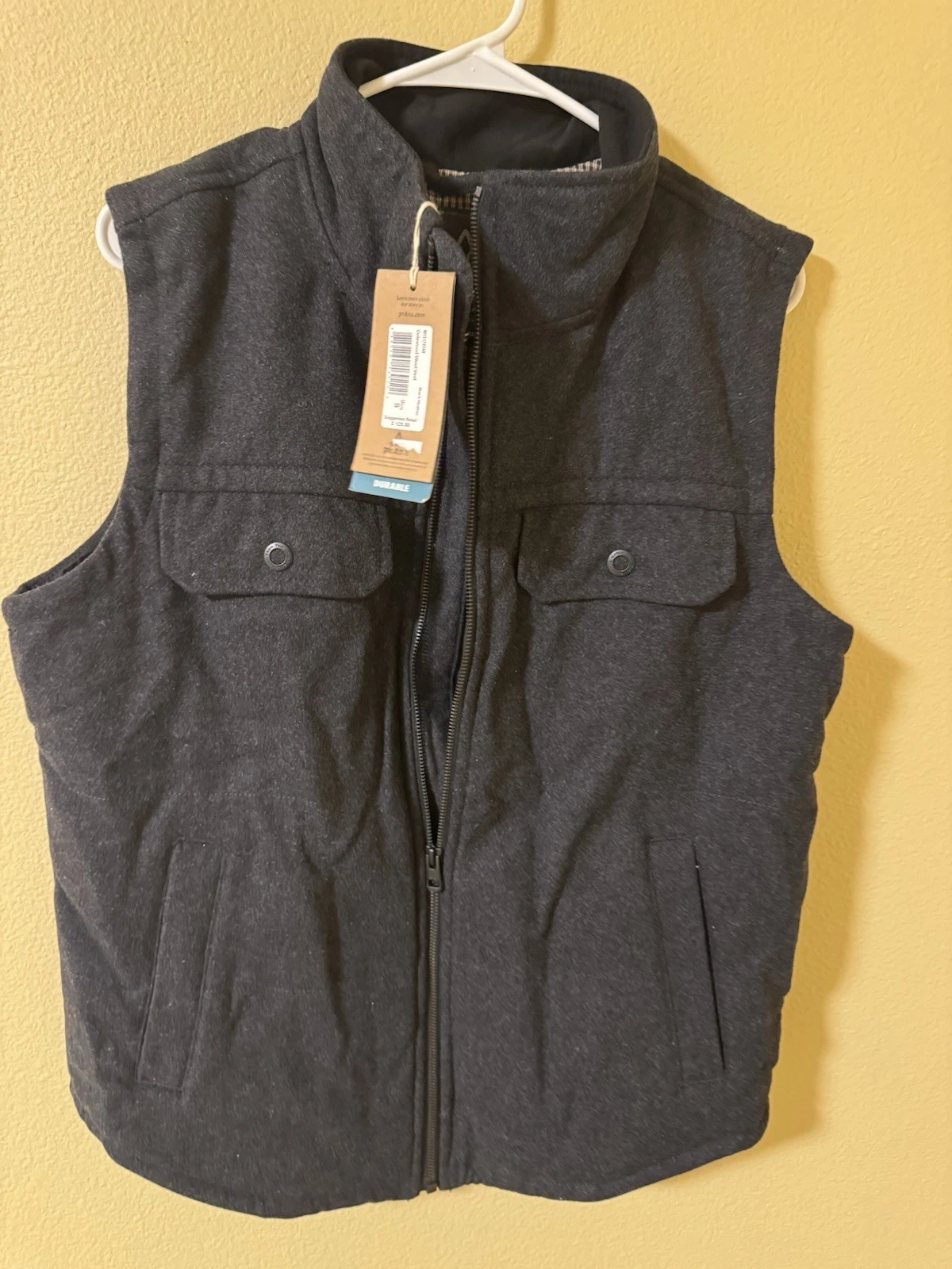 NWT Prana Men’s Wool Vest Size Small