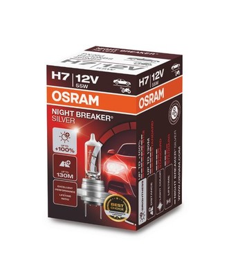   H7 12V 55W PX26d NIGHT BREAKER  SILVER +100% 1 st. OSRAM Original  