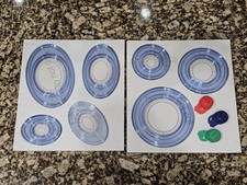 Creative Memories Custom Cutting System Lot -  3 Blades Red Blue Green