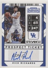 2020 Contenders Draft Picks Sticker Prospect Ticket Nick Richards #90 Auto ow1