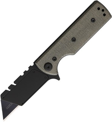 Chaves Knives Chub Flipper Linerlock Green Micarta Folding Pocket Knife 14479
