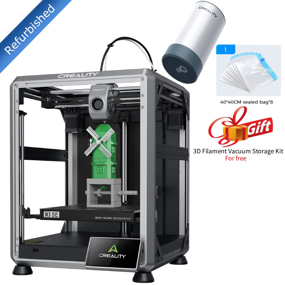 Refurbished】Creality K1 SE 3D Printer 600mm/s Max High-Speed