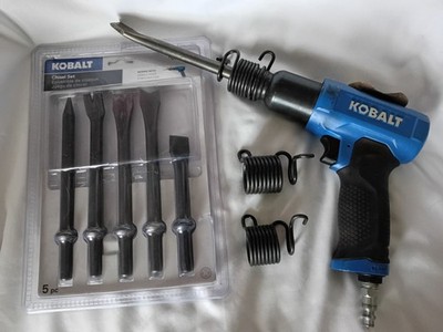 Kobalt SGY-AIR225 Pneumatic Air Hammer with chisel set and extra springs