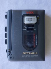 Vintage Optimus CTR-114 VOX Voice Cassette dual speed Recorder