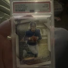 Panini 2025 Prizm Rookies Jaxson Dart #332 White Disco Prizm RC PSA