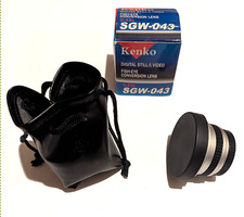 Kenko 0.43X Fisheye Super Wide Angle Conversion Lens SGW-043 for 37mm Camcorder