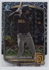 2025 Bowman Chrome Prospects Laser Refractor Leo De Vries #BCP-204 1mq2