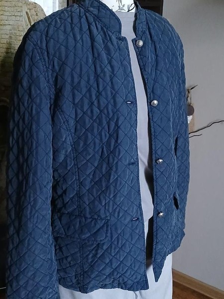 Women Jacket Navy Silk 36 / S / 44