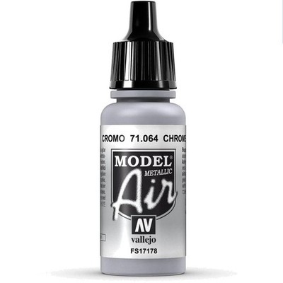 Metallic Chrome Acrylic Paint, 17ml with Glow - Perfect for Airbrush Art