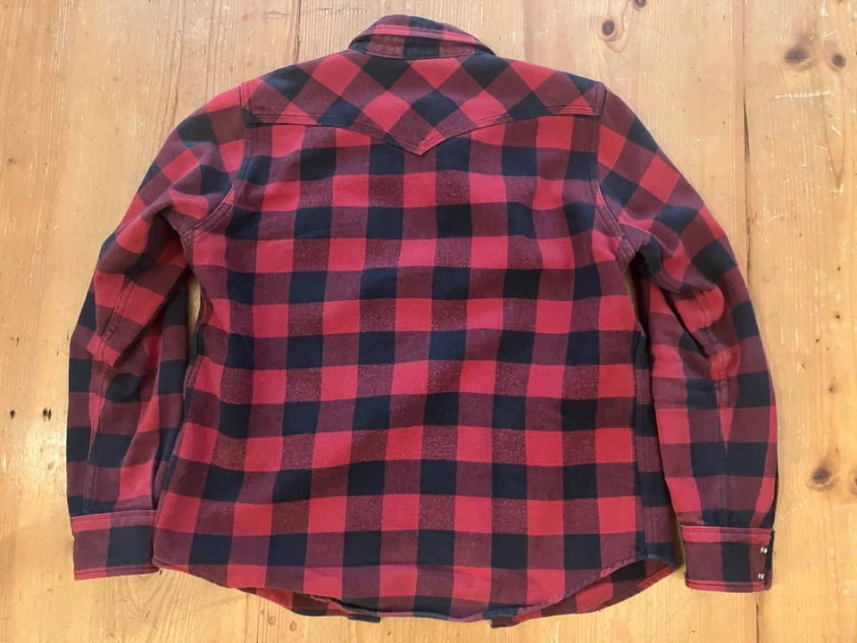 IRON HEART IHSH 232 12oz Ultraheavy Flannel UHF Shirt M | Buffalo Check Slim - Bild 4 von 4