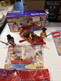 Lego Pirates 6258 Smuggler's Shanty Set (1992): 6259, 6247, 1492 With Boxes Inst