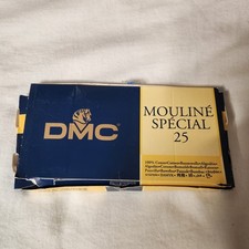 DMC Cotton Embroidery Thread Set 12 Skeins Mouline Special 25 Black 320 117