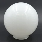 Vintage Large 8" White Milk Glass Round Globe Ball Light Fixture Shade